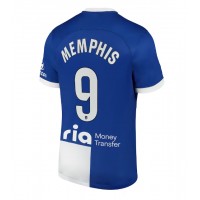 Atletico Madrid Memphis Depay #9 Vonkajší futbalový dres 2023-24 Krátky Rukáv